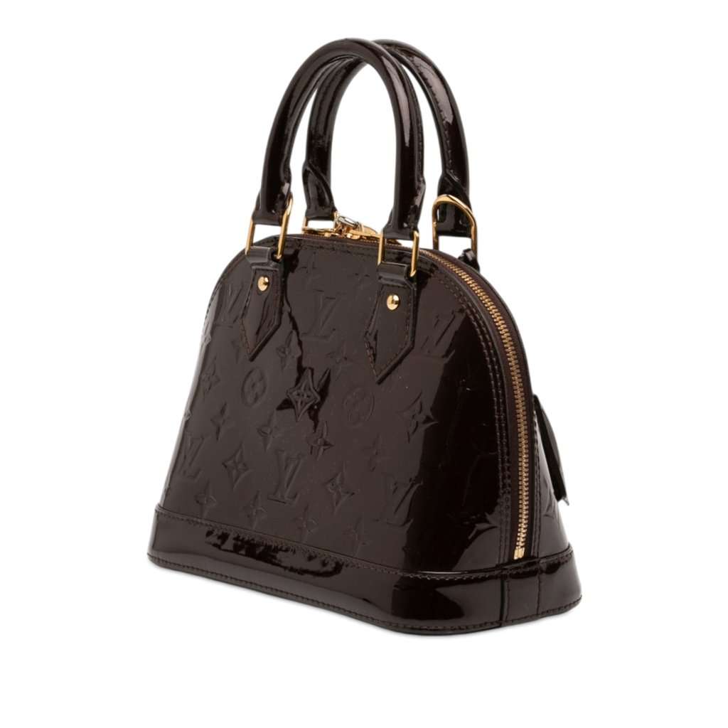 Louis Vuitton Monogram Vernis Alma BB Purple Leather Very good condition - Back View