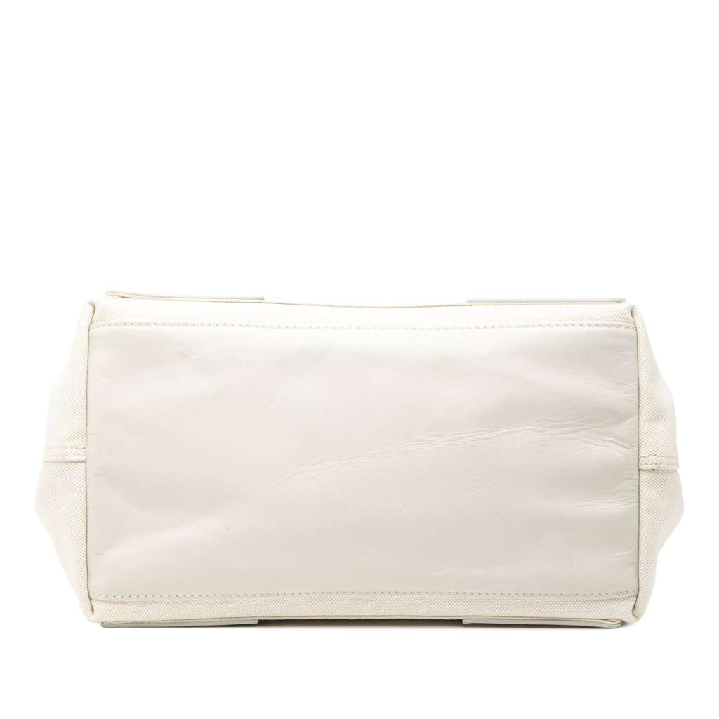 Balenciaga Canvas Navy Cabas Tote S White Very good - Inside View