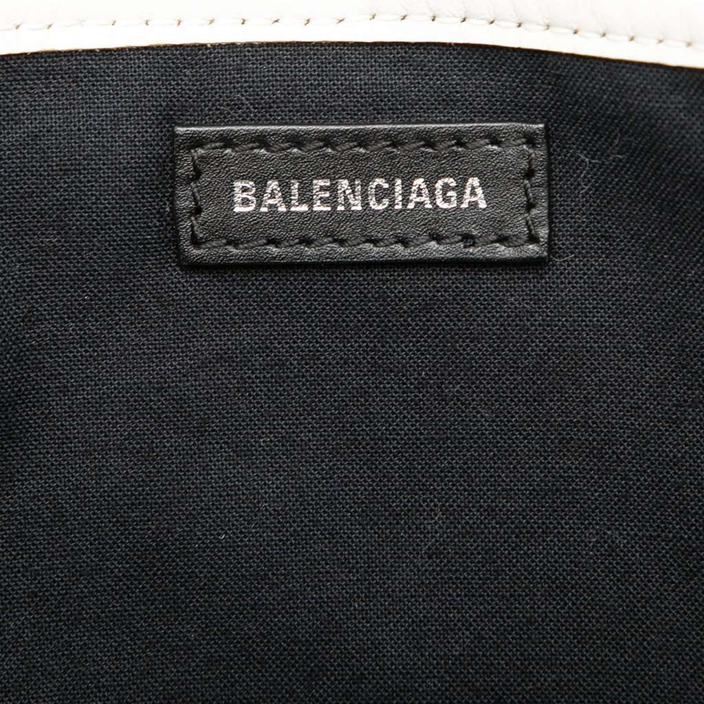 Balenciaga Canvas Navy Cabas Tote S White Very good - Box View