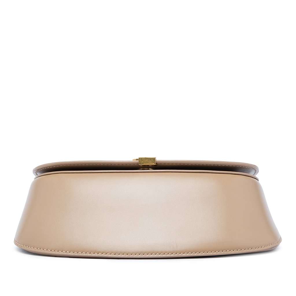 Saint Laurent Mini Box Calfskin Monogram Voltaire Top Handle Bag Beige Leather Very good - Inside View