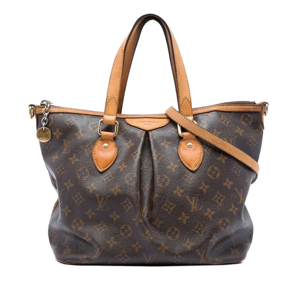 Louis Vuitton Monogram Palermo PM Brown Very good - Front View