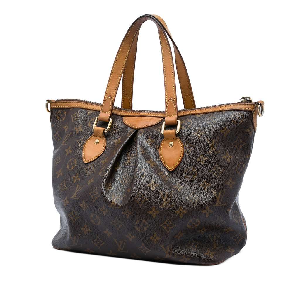 Louis Vuitton Monogram Palermo PM Brown Very good - Back View