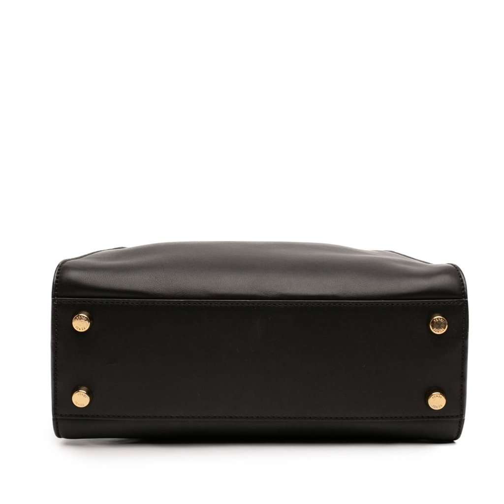 Fendi Medium Leather Peekaboo Iconic Essentially Satchel Black Leather Very good condition - Inside View