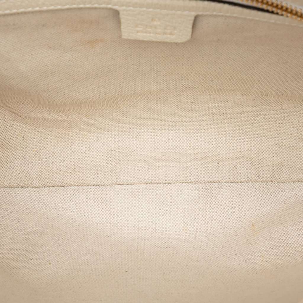 Gucci Small GG Supreme Web Ophidia Flora Half Moon Crossbody Beige Very good condition - Model View