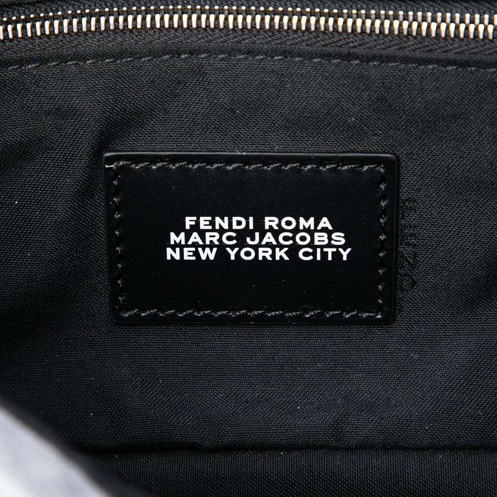 Fendi Marc Jacobs Medium Jersey Logo Baguette Satchel MultiColor Very good condition - Box View