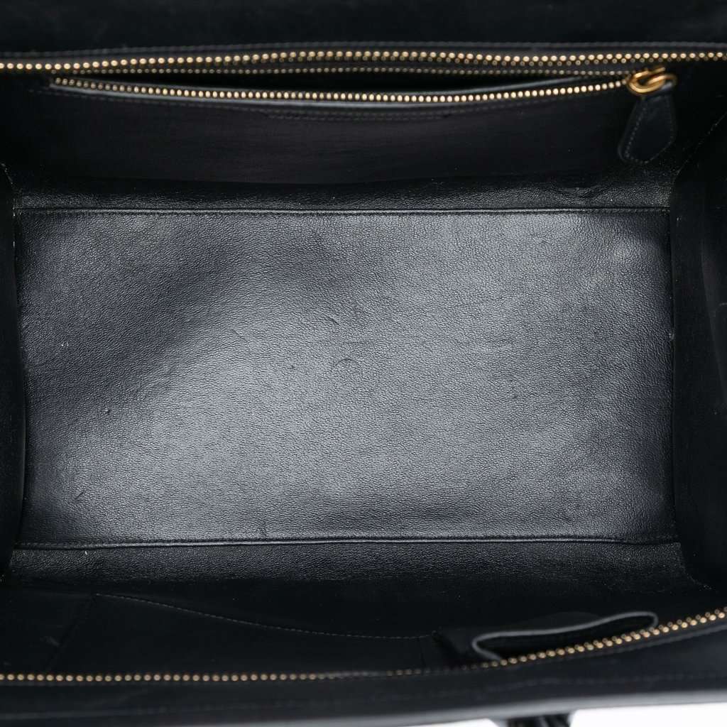 Celine Mini Tricolor Canvas and Leather Luggage Tote White Very good condition - Model View