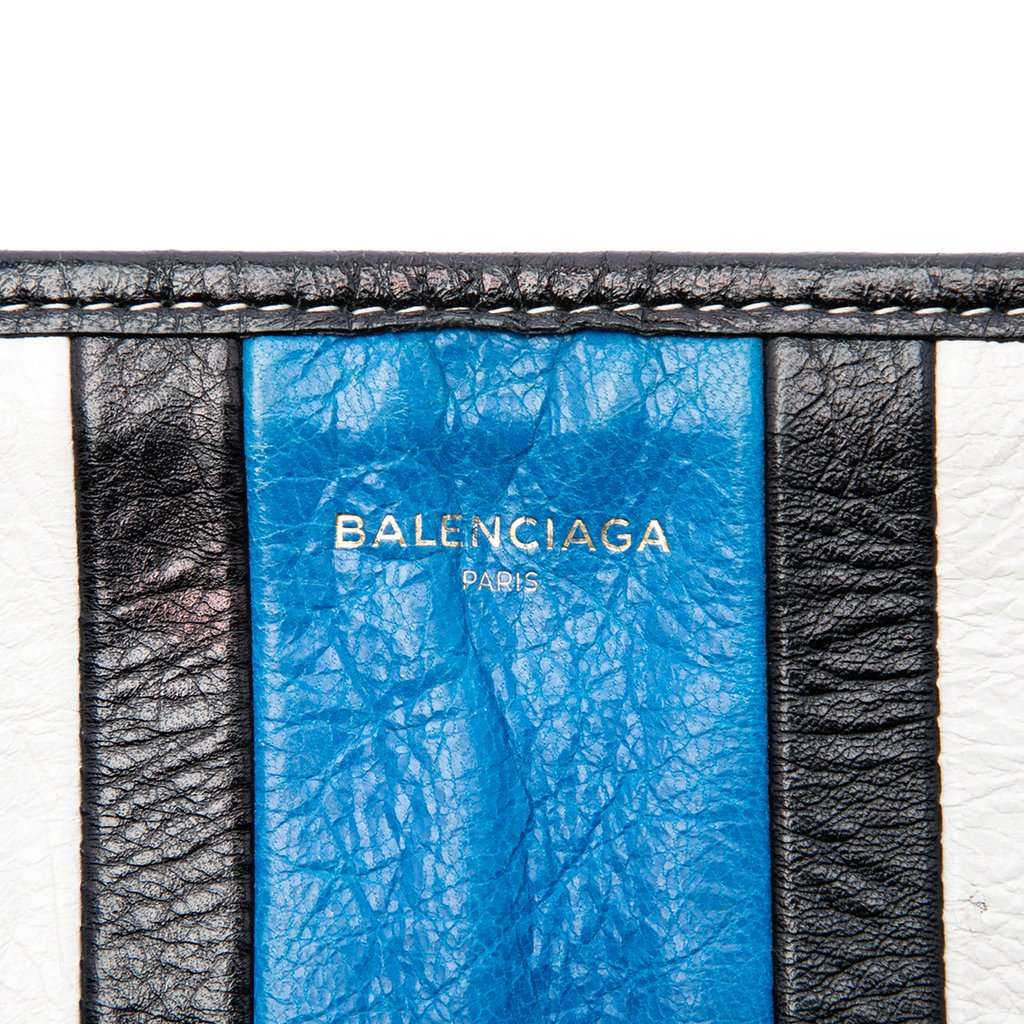 Balenciaga Lambskin Bazar Clutch Black Leather Very good - Box View