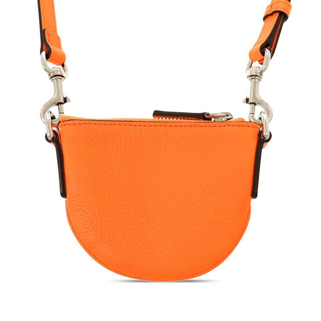 Gucci Micro Mini Calfskin Web B Crossbody Orange Leather Very good - Back View