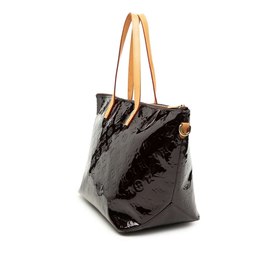 Louis Vuitton Monogram Vernis Bellevue GM Purple Leather Very good condition - Back View