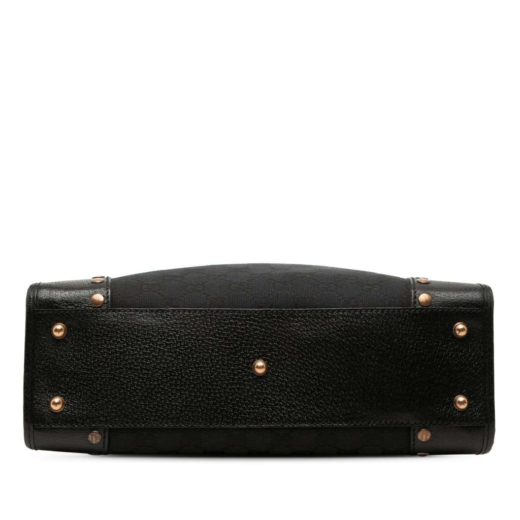Gucci GG Canvas Nailhead Tote Black Very good condition - Inside View