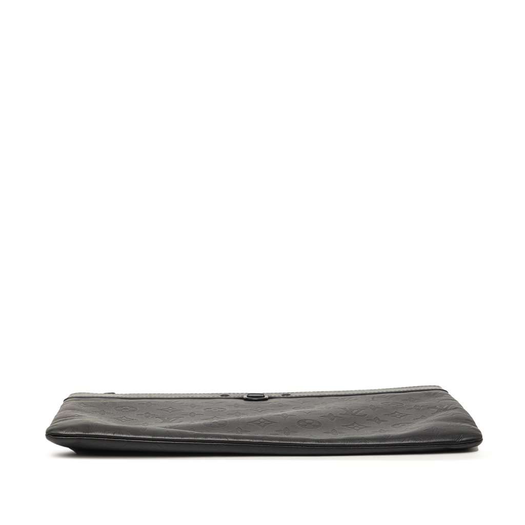 Louis Vuitton Monogram Shadow Discovery Pochette Black Leather Very good condition - Inside View