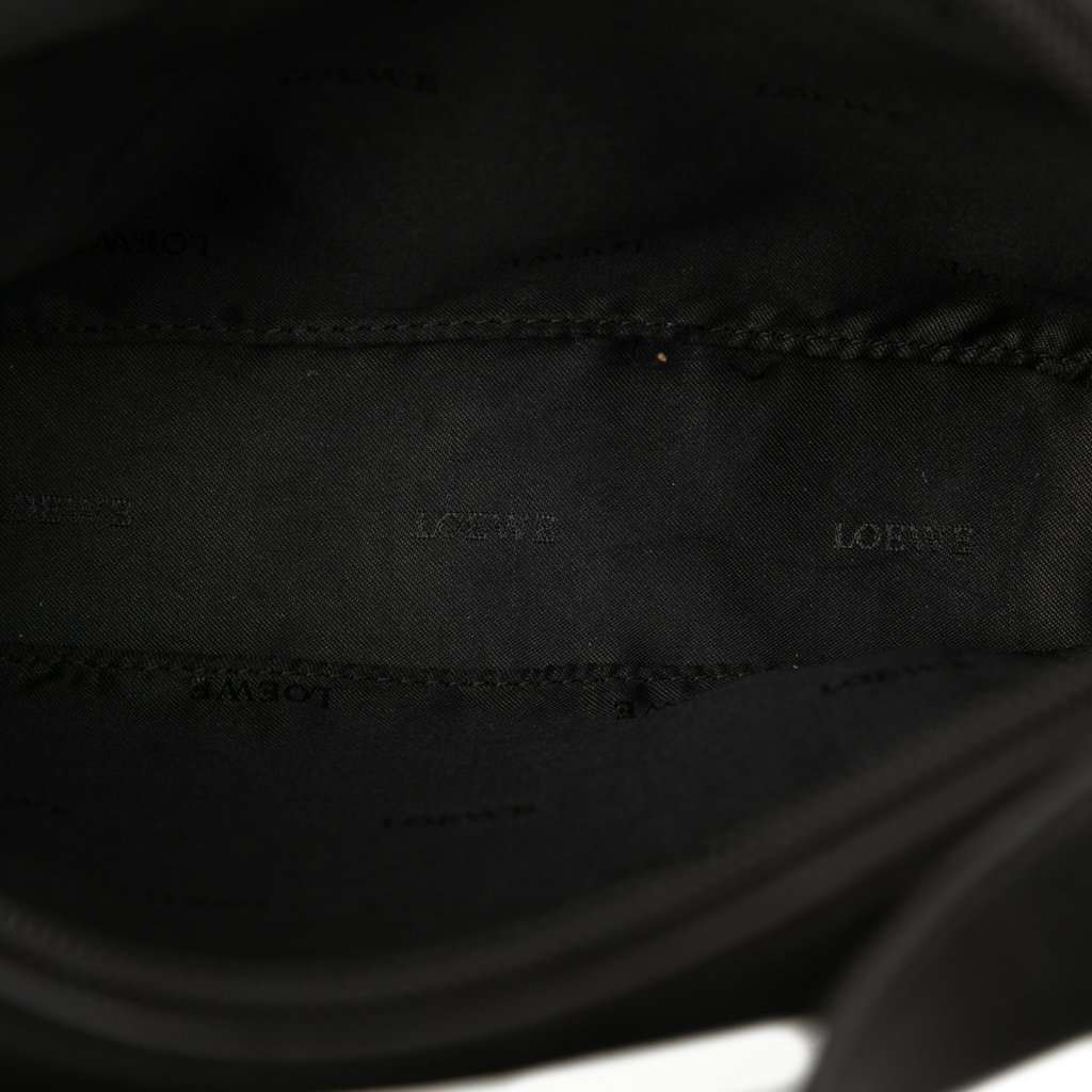 LOEWE Suede Anagram Shoulder Bag Black Leather Very good condition - Model View