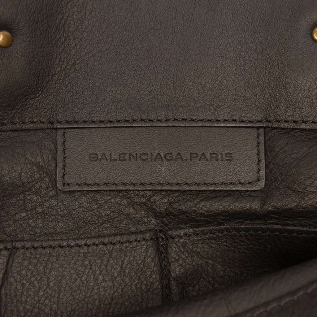 Balenciaga Calfskin Papier A6 Tote Black Leather Very good - Box View