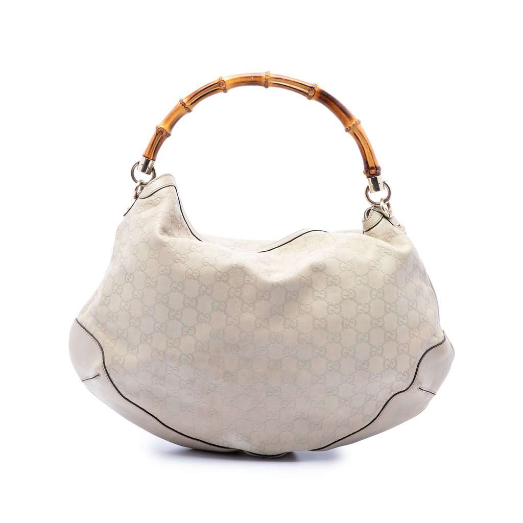 Gucci Guccissima Peggy Bamboo Satchel Brown Leather Very good condition - Front View