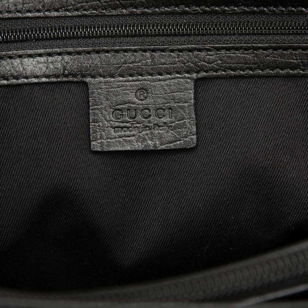 Gucci GG Canvas Bamboo Tote Black Very good - Box View