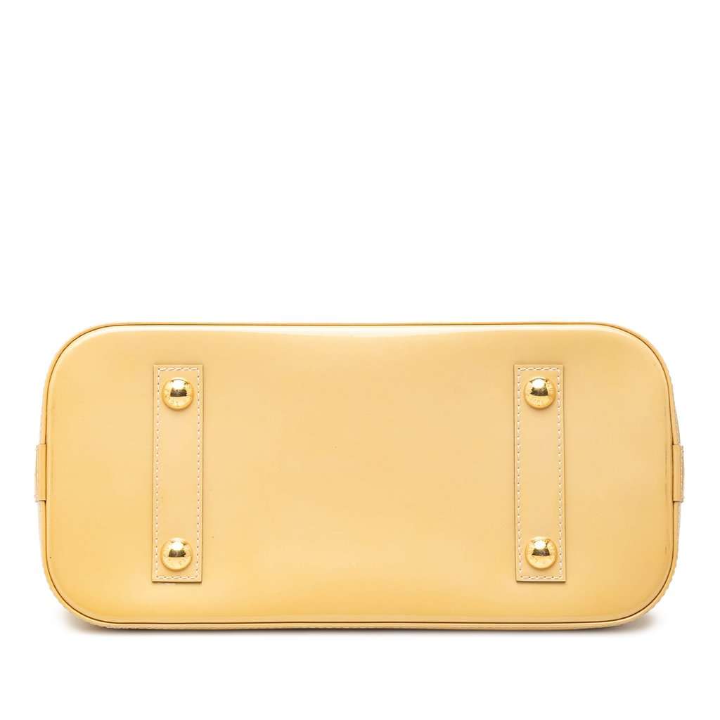 Louis Vuitton Monogram Vernis Alma PM Beige Leather Very good condition - Inside View