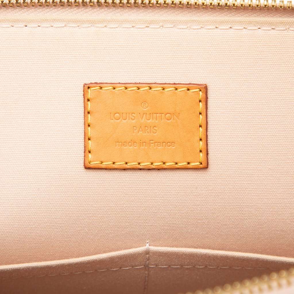 Louis Vuitton Monogram Vernis Alma PM Beige Leather Very good condition - Box View