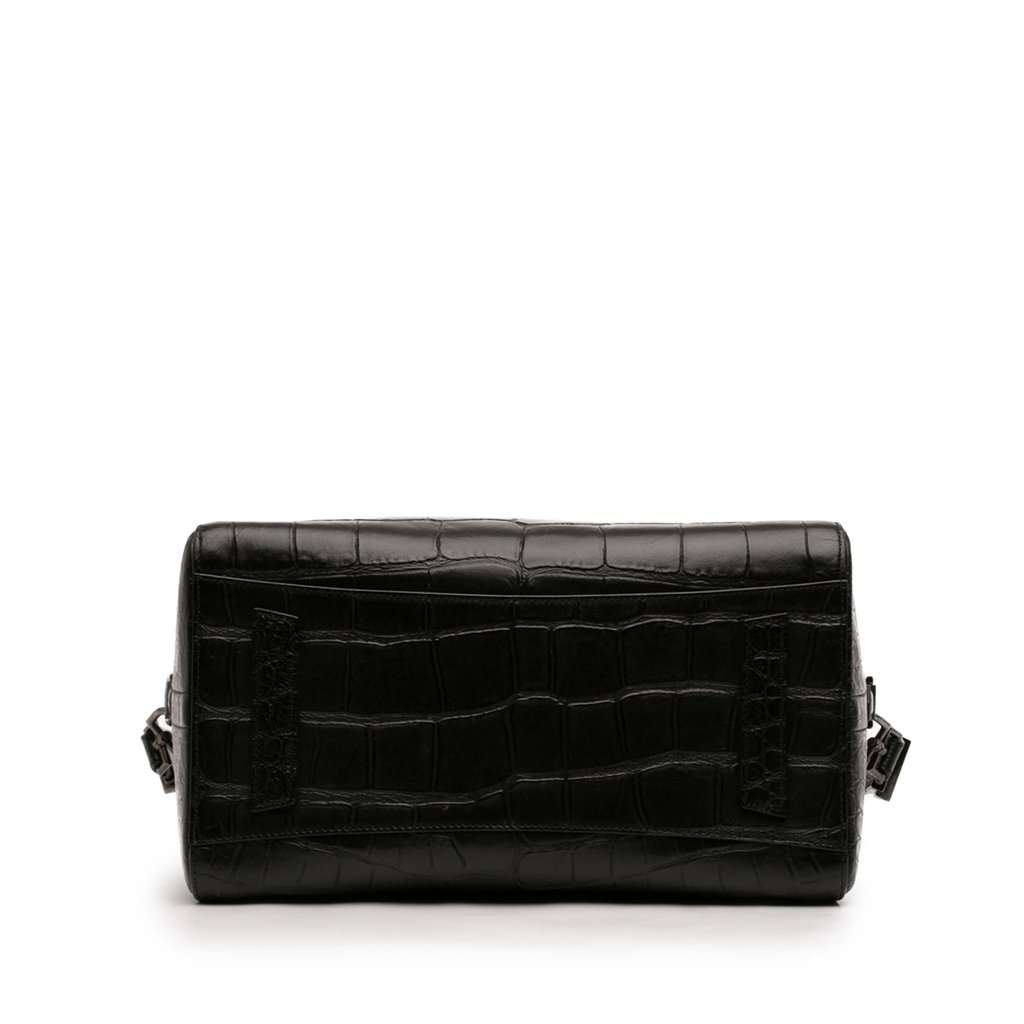Givenchy Medium Croc Embossed Leather Antigona Satchel Black Leather Very good condition - Inside View