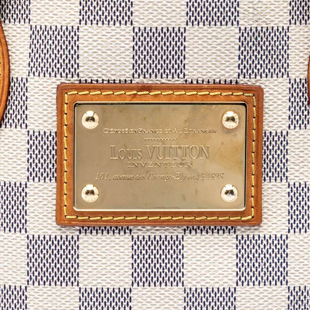 Louis Vuitton Damier Azur Hampstead PM White Very good condition - Box View
