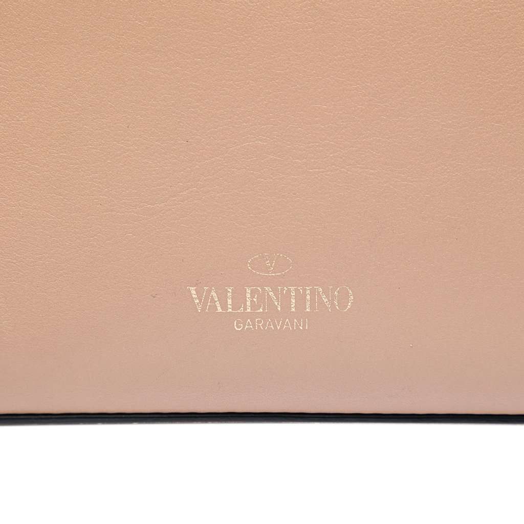 Valentino Medium Beaded Butterfly Embellished Leather Rockstud Flap Crossbody Brown Leather Very good condition - Box View