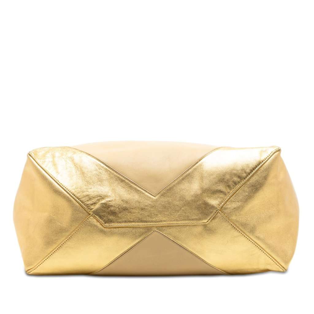 Celine Bicolor Lambskin Horizontal Cabas Tote Beige Leather Very good condition - Inside View