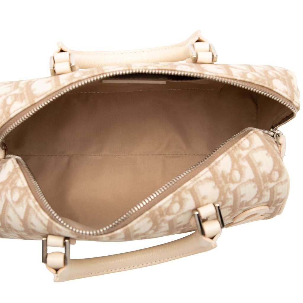 Dior Oblique Canvas Trotter Boston Bag Brown Very good condition - Model View