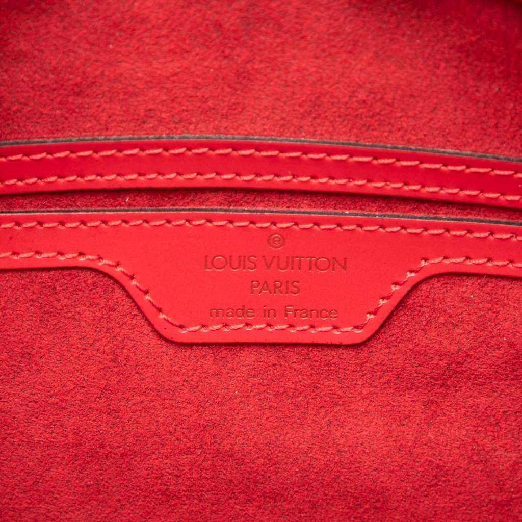 Louis Vuitton Epi Soufflot Red Leather Very good - Box View