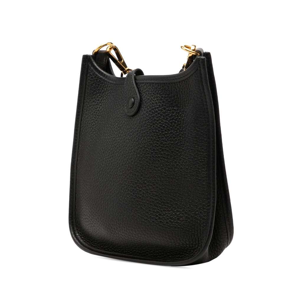 Hermès Clemence Evelyne I 16 Amazone Black Leather Very good - Back View