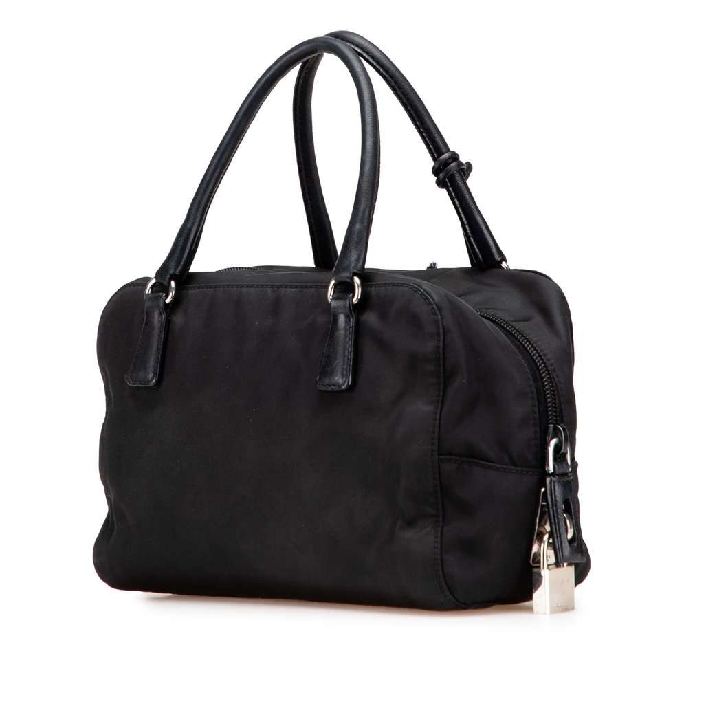 Prada Tessuto Evening Heart Handbag Black Very good condition - Back View