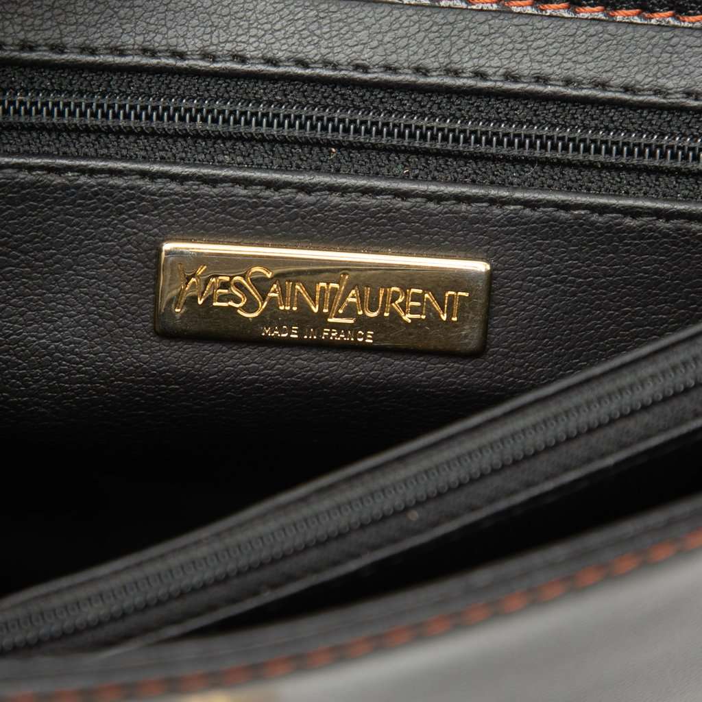 Saint Laurent Leather Cutout Crossbody Black Leather Very good condition - Box View