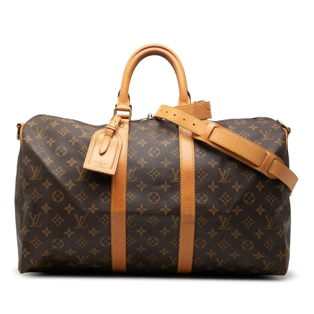 Louis Vuitton Monogram Keepall Bandouliere 45 Brown Very good condition - Front View