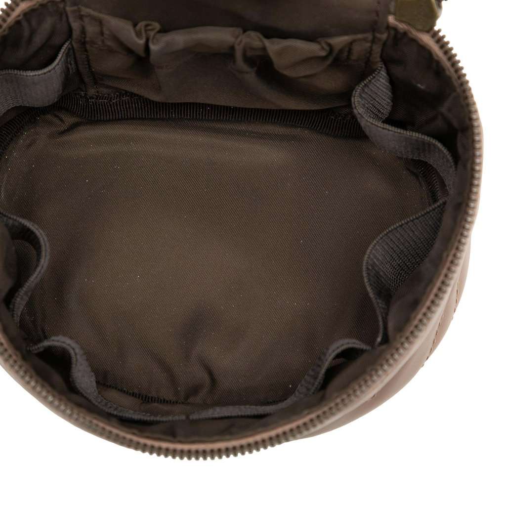 Gucci Mini GG Marmont Round Leather Vanity Bag Brown Leather Very good - Model View