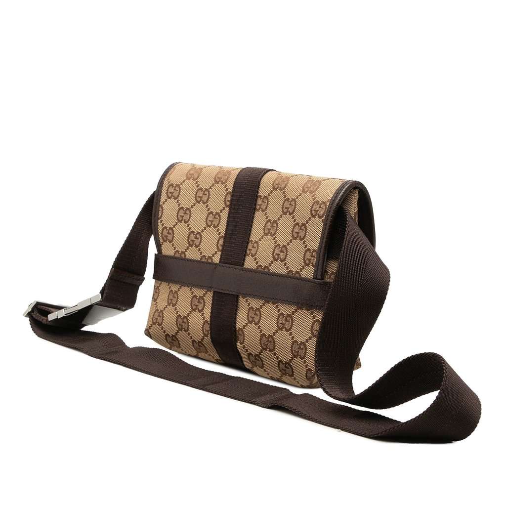 Gucci GG Canvas Belt Bag Beige Very good - Back View