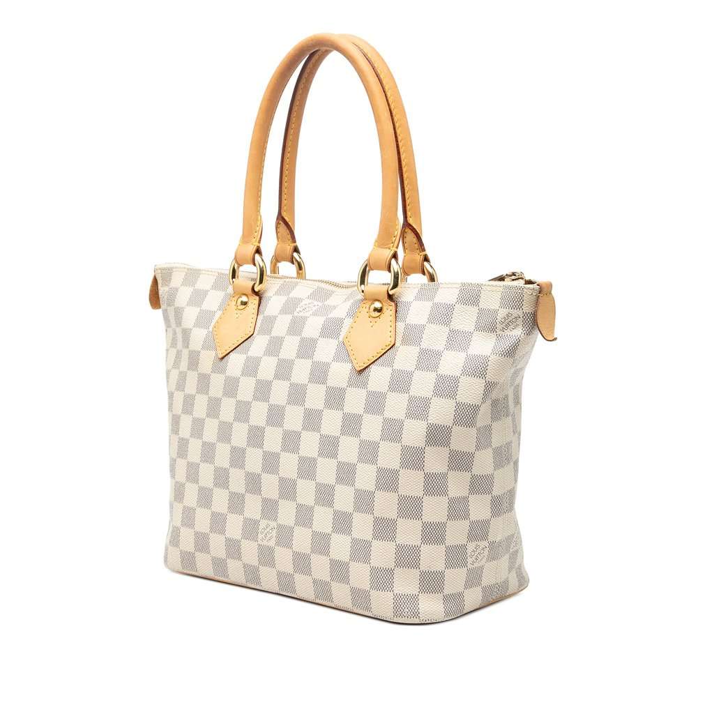 Louis Vuitton Damier Azur Saleya PM White Very good - Back View
