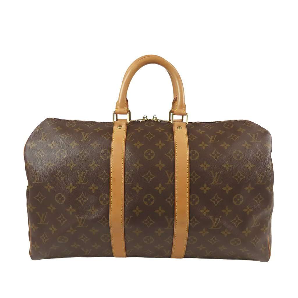 Louis Vuitton Monogram Keepall 45 Brown Very good - Front View