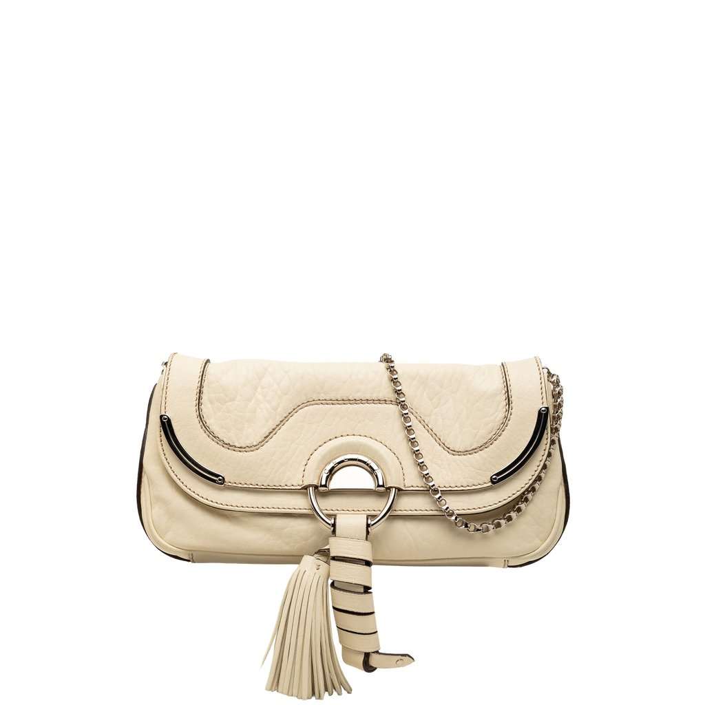 Celine Leather Daydream Shoulder Bag White Leather Good condition - Front View