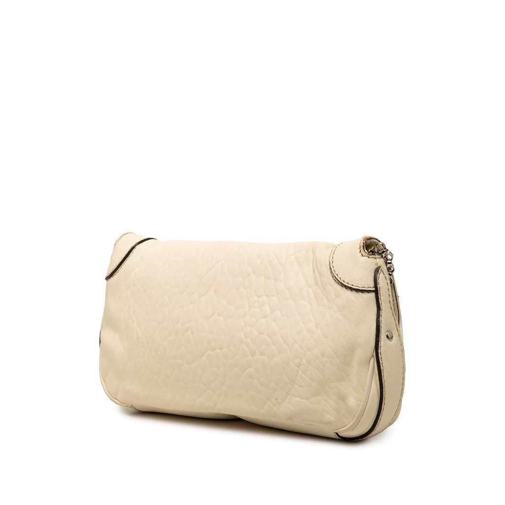Celine Leather Daydream Shoulder Bag White Leather Good condition - Back View