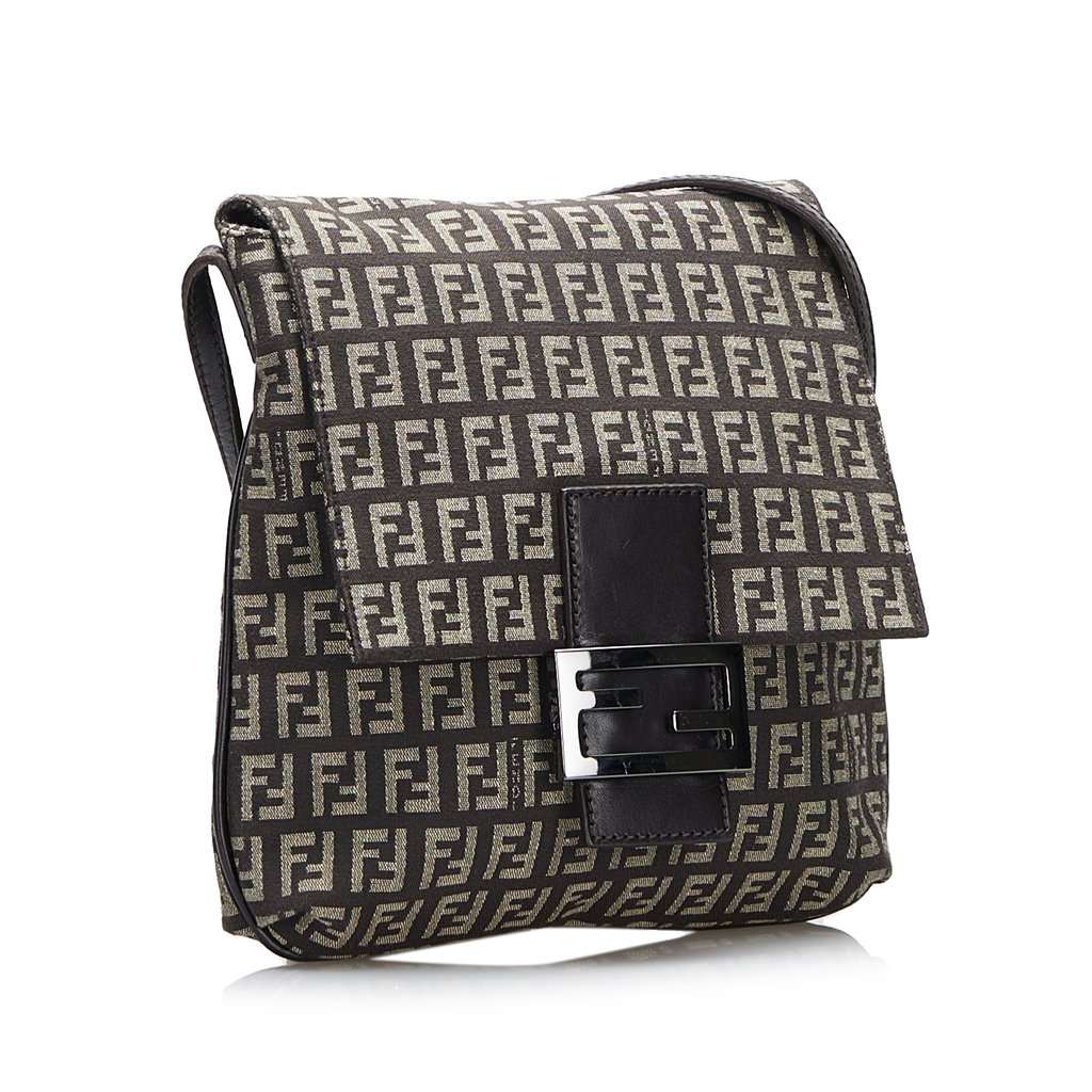 Fendi Zucchino Crossbody Brown Very good condition - Back View