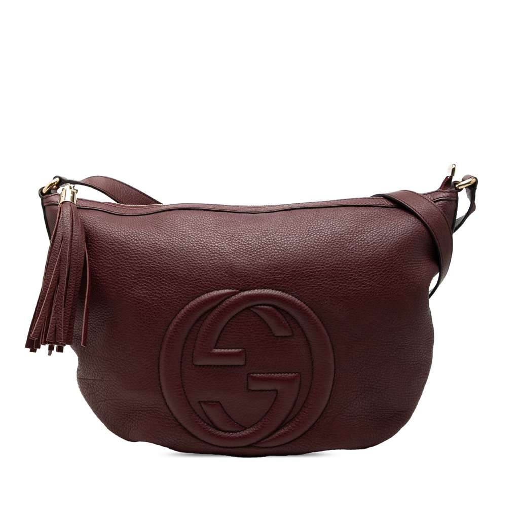 Gucci Medium Leather Soho Crossbody Red Leather Very good condition - Front View