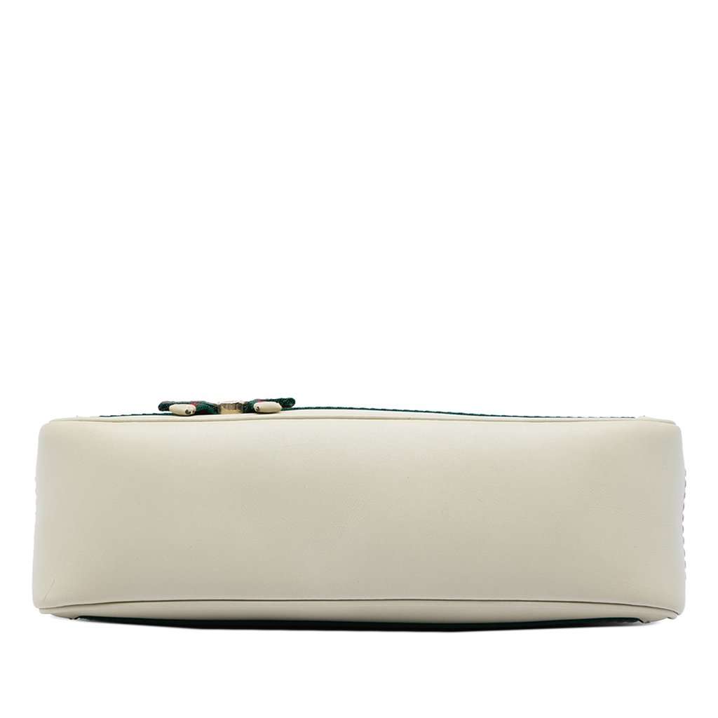 Gucci GG Canvas Web Mayfair Shoulder Bag Beige Very good - Inside View