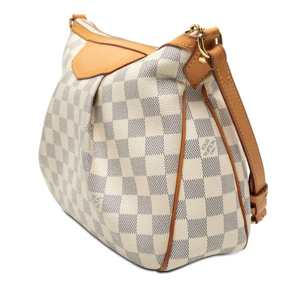 Louis Vuitton Damier Azur Siracusa PM White Very good - Back View