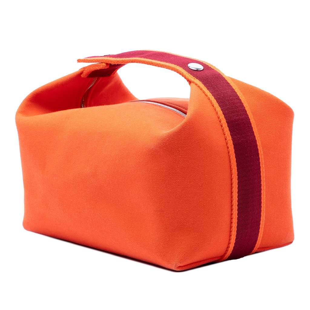 Hermès Large Toile Bride A Brac Case Orange Very good - Back View