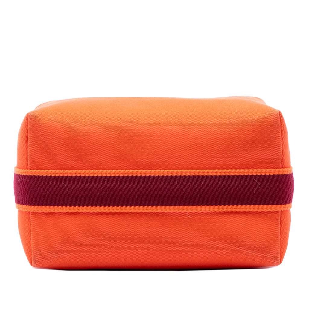Hermès Large Toile Bride A Brac Case Orange Very good - Inside View