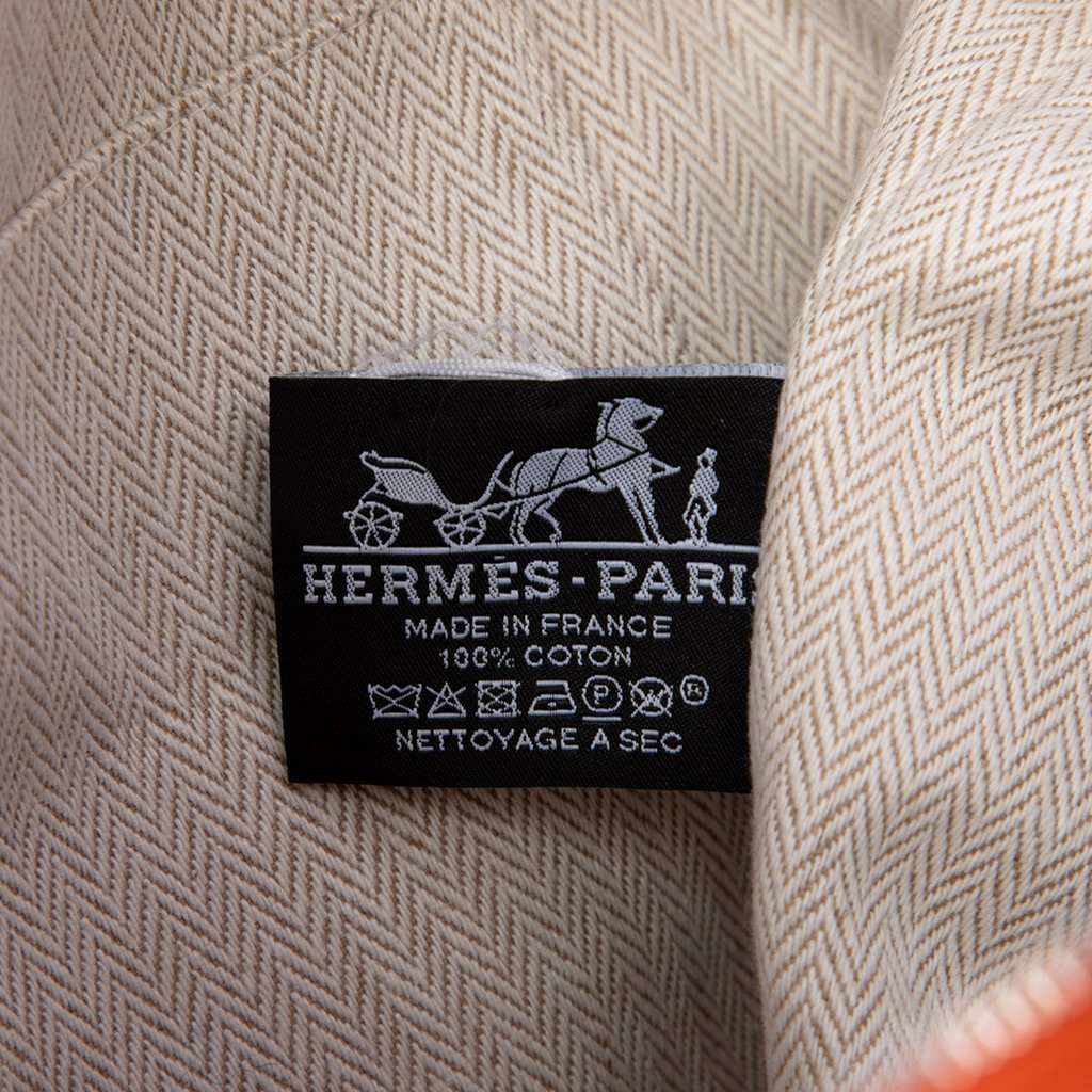 Hermès Large Toile Bride A Brac Case Orange Very good - Box View