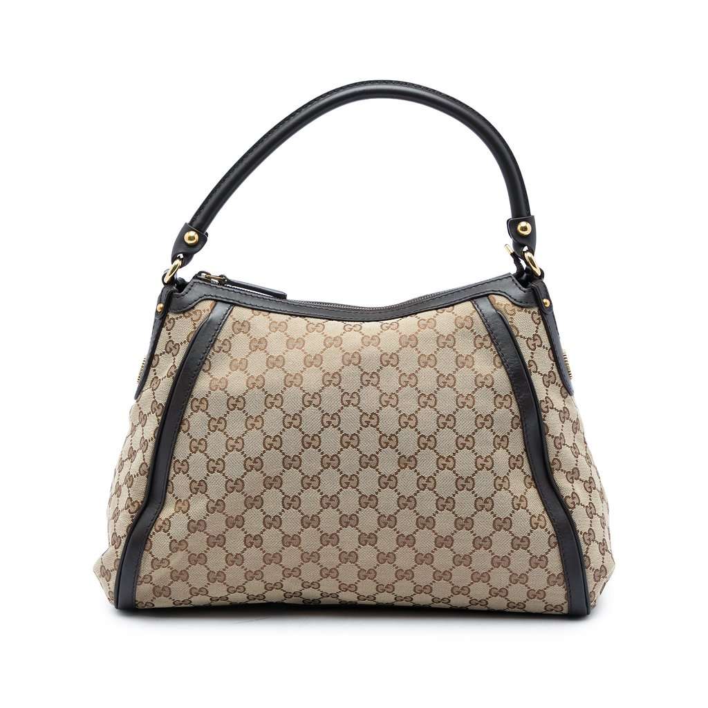 Gucci GG Canvas Scarlett Shoulder Bag Beige Very good - Front View