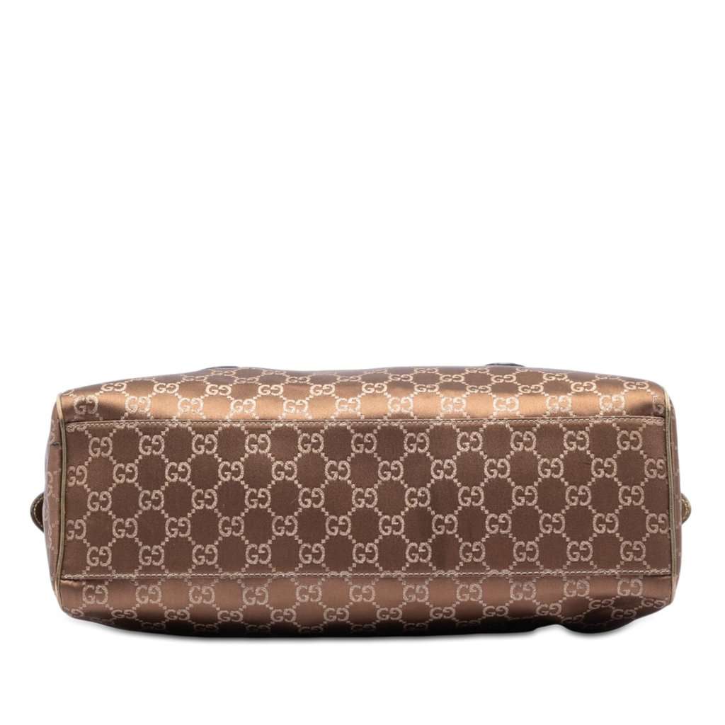 Gucci GG Satin Boston Bag Brown Very good condition - Inside View