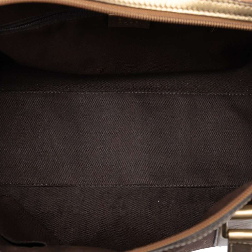 Gucci GG Satin Boston Bag Brown Very good condition - Model View