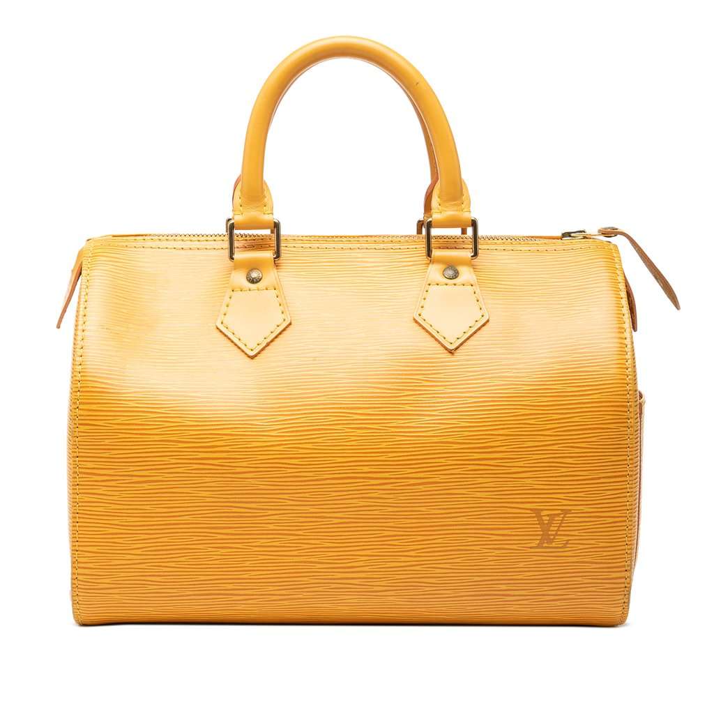 Louis Vuitton Epi Speedy 30 Yellow Leather Very good - Front View
