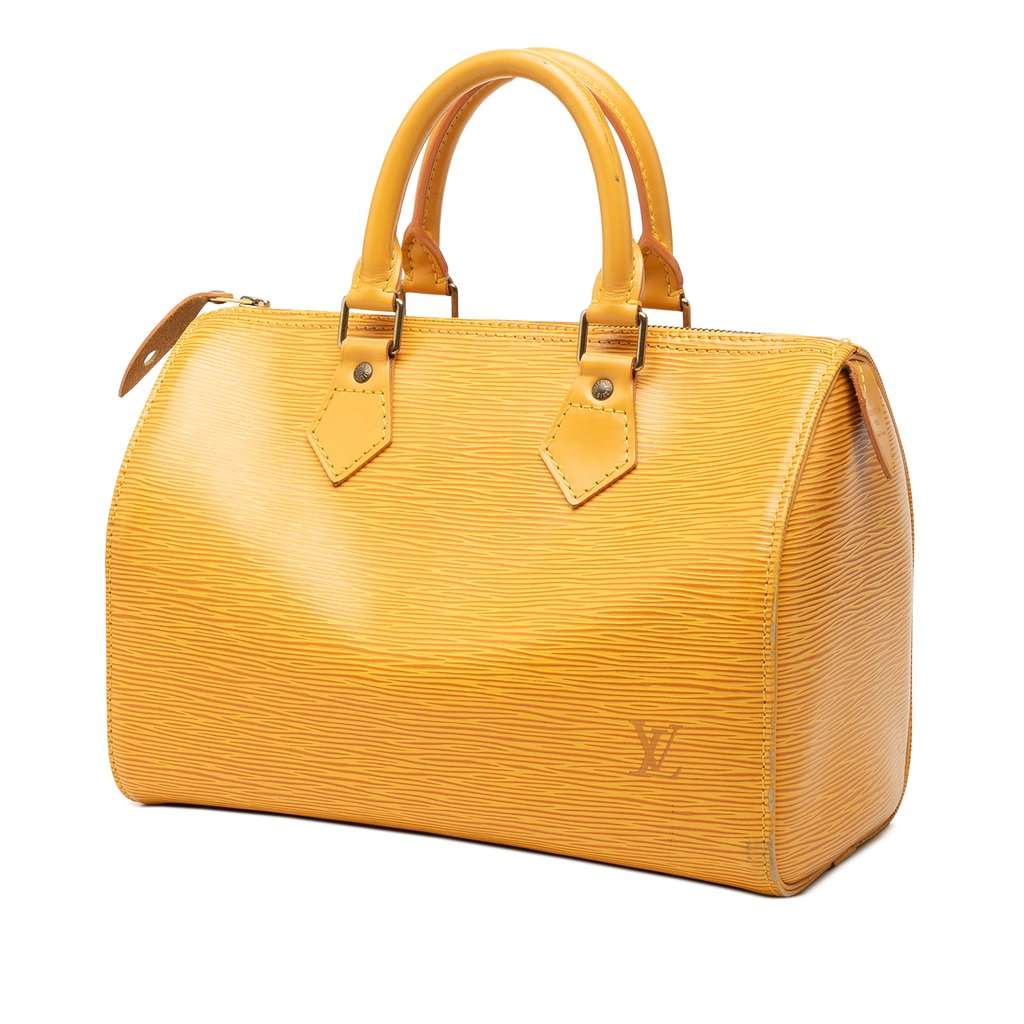 Louis Vuitton Epi Speedy 30 Yellow Leather Very good - Back View