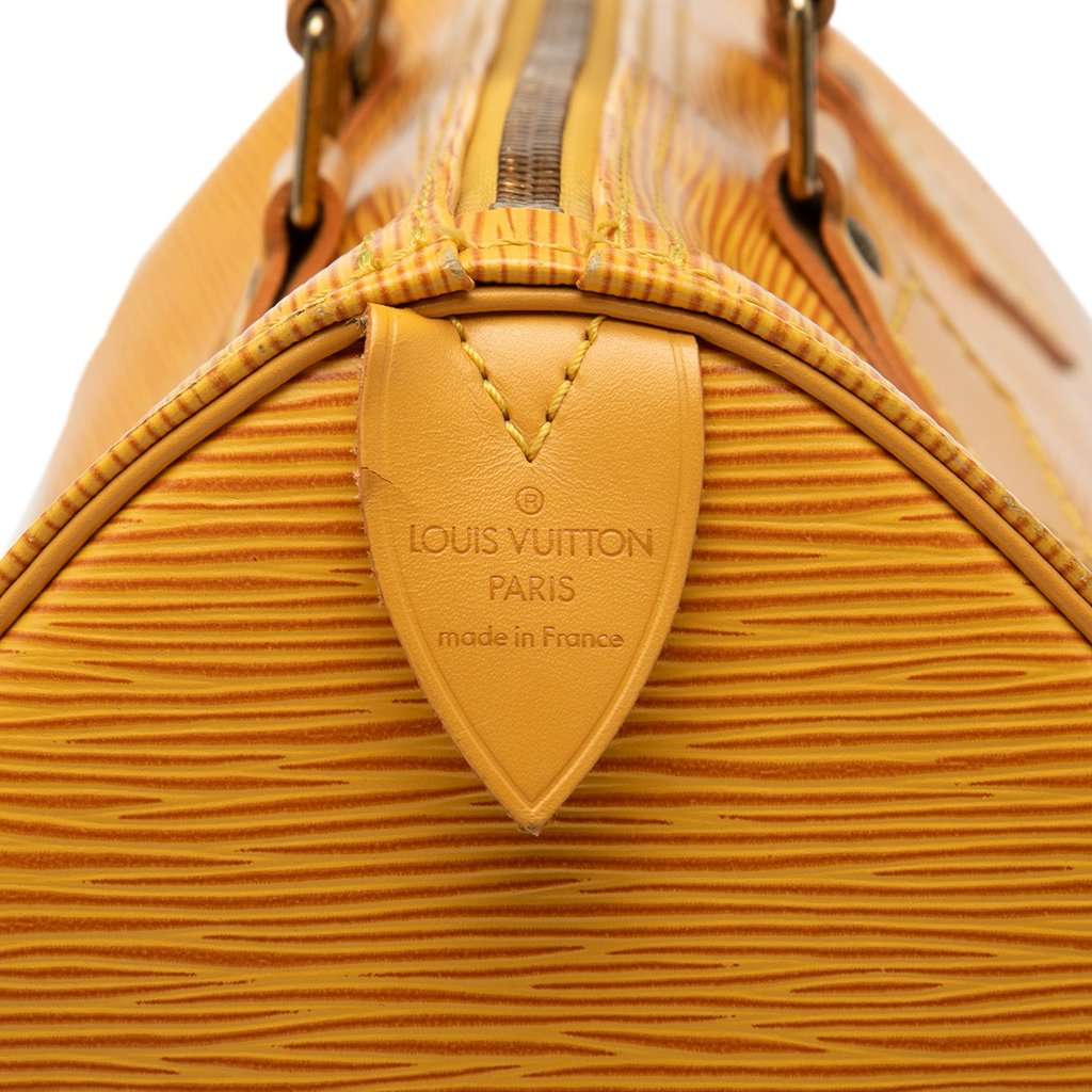 Louis Vuitton Epi Speedy 30 Yellow Leather Very good - Box View